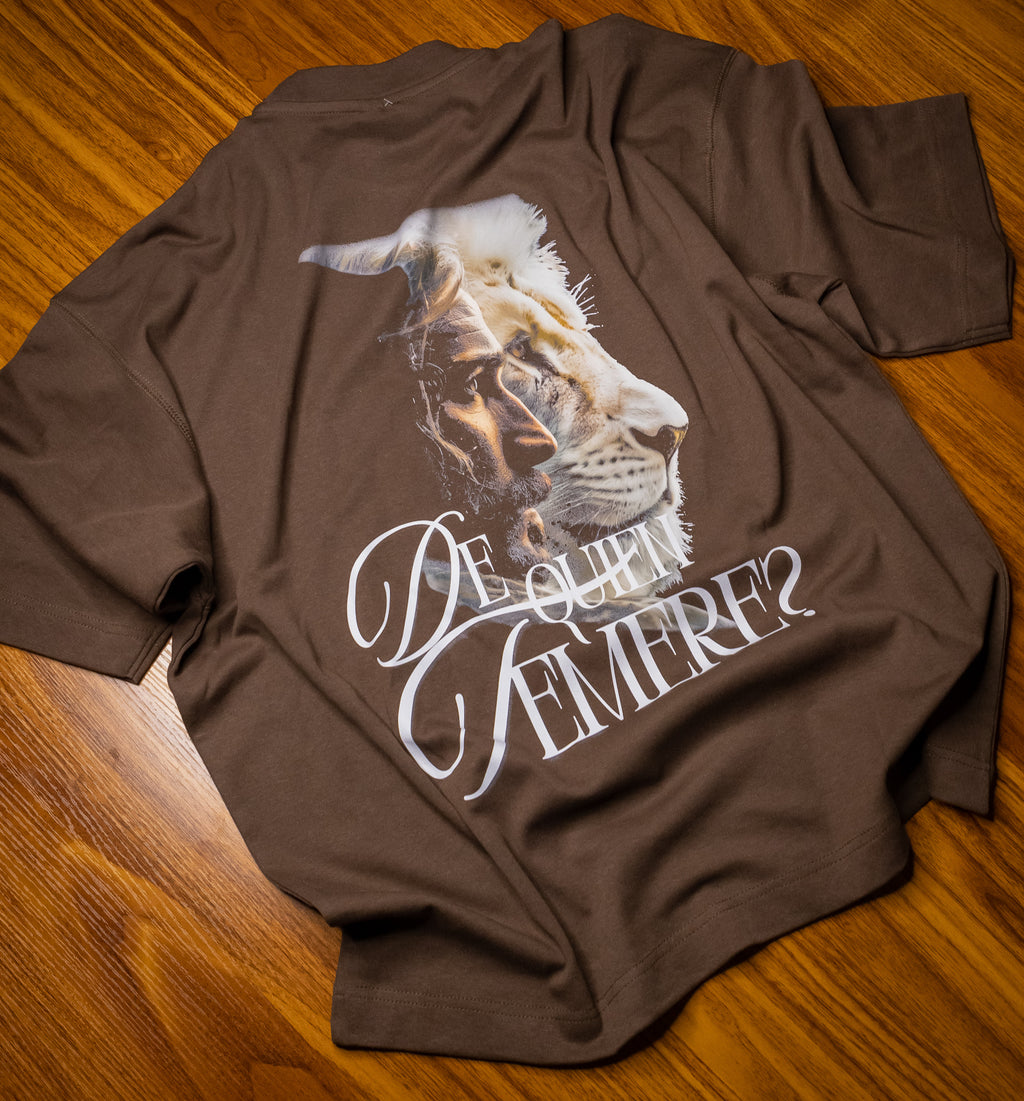 Polera manga corta Jehová Es Mi Luz Café