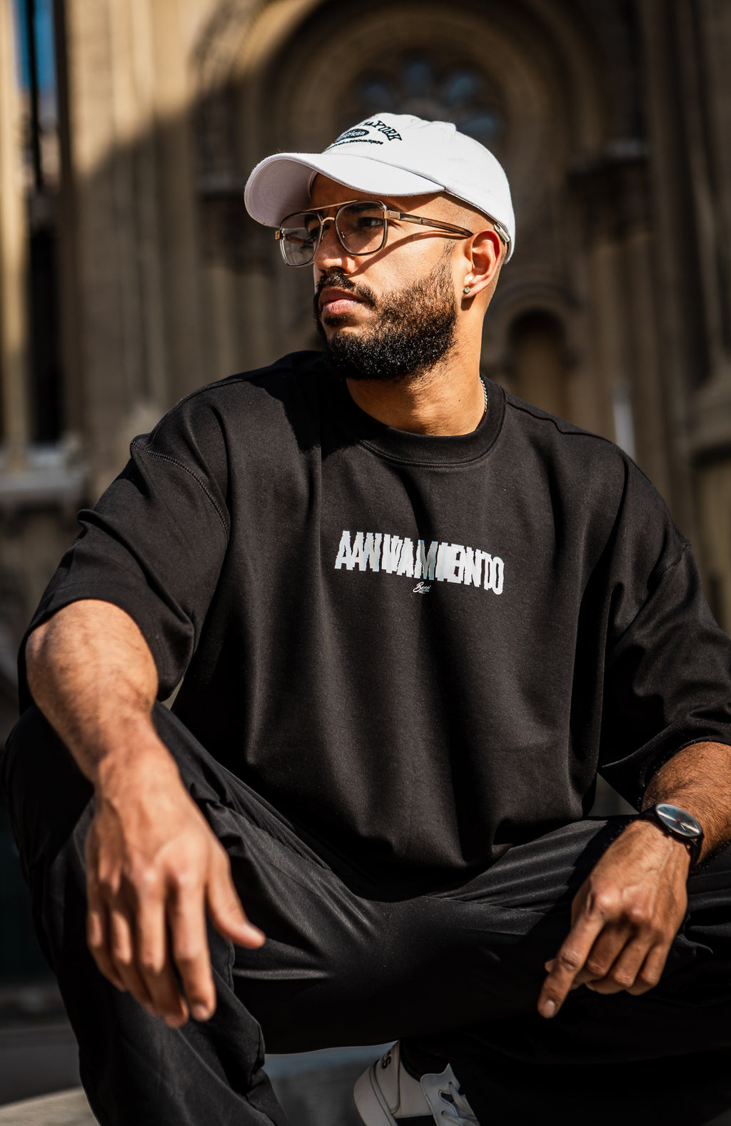 Polera Oversize Manga Corta Él es Digno