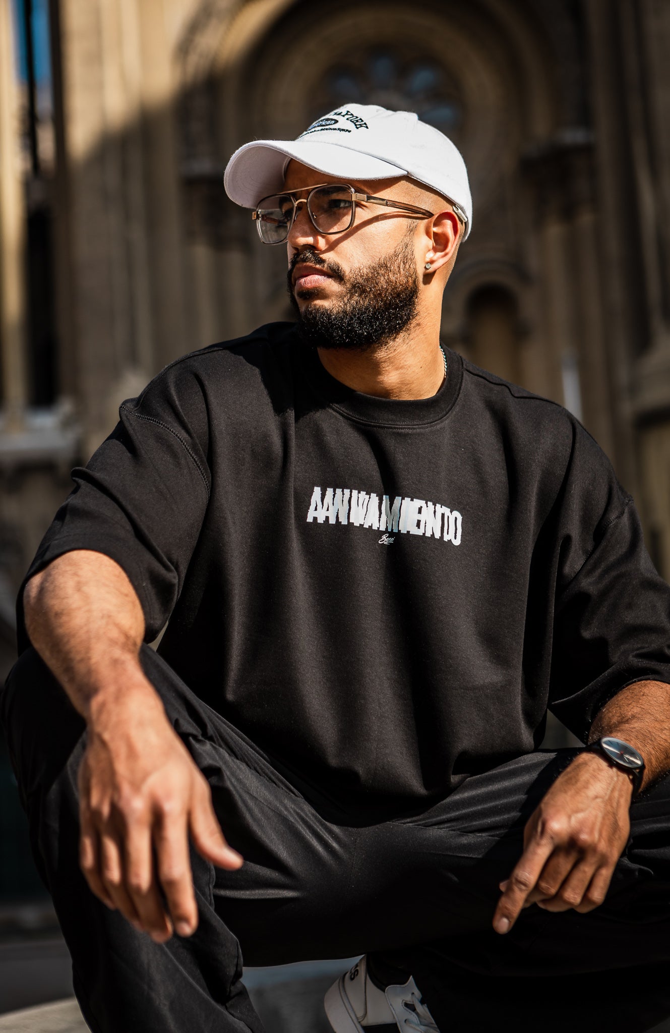 Polera Oversize Manga Corta Él es Digno